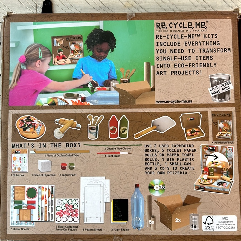 New 2 Recycling Kids Craft Kits Recycle Me project Environmentally Sustainable - Picture 3 of 5